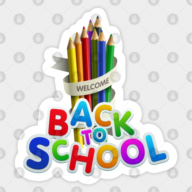 Back to school Sticker by gold package